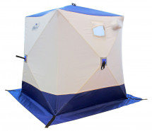 Палатка КУБ 2 (однослойная), 1,5x1,5 м, PU 2000, бело-синяя